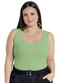 Marguerite - Regata Canelada Rosê Plus Size Marguerite - variação: Verde