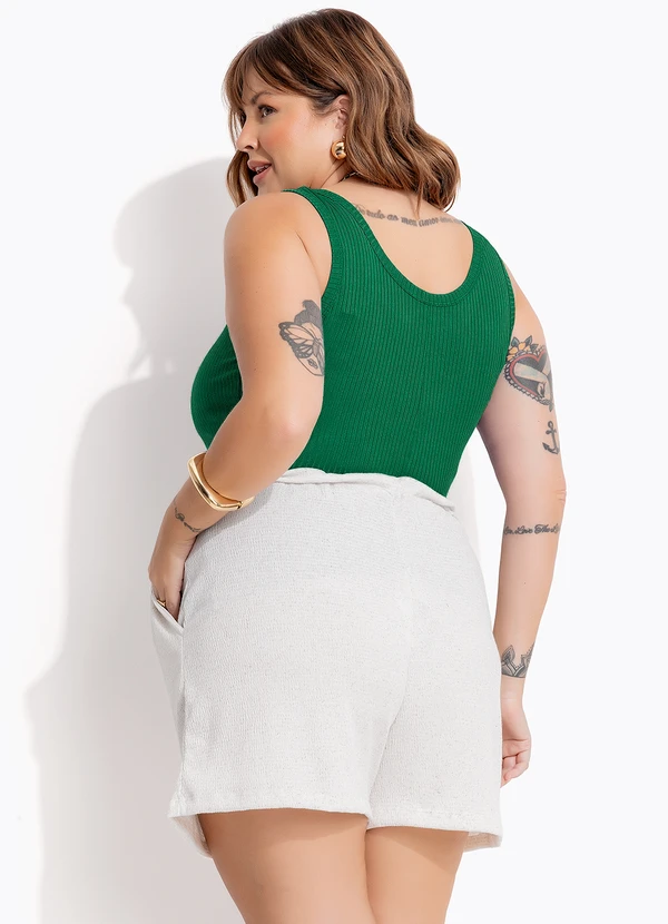 Marguerite - Regata Verde em Canelado 4