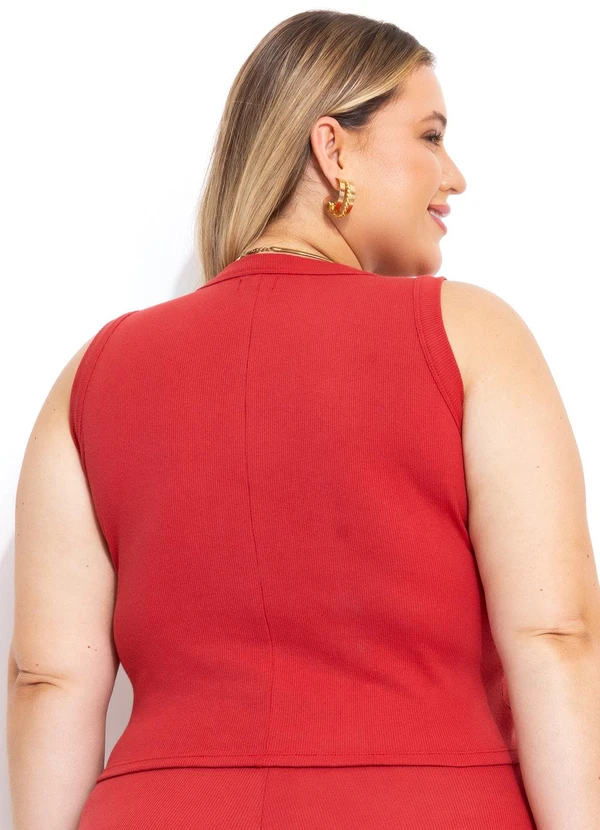 Marguerite - Regata Vermelha em Canelado 2