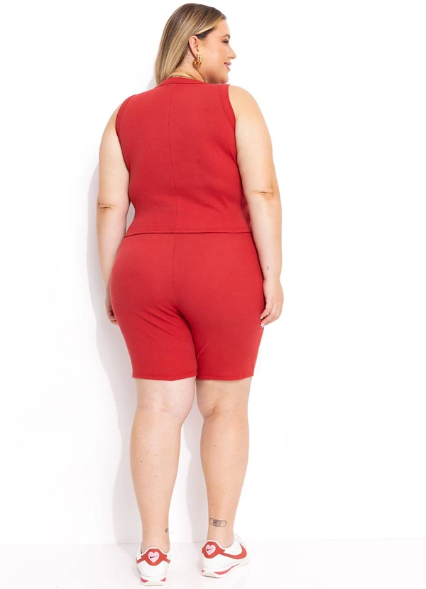 Marguerite - Regata Vermelha em Canelado 5