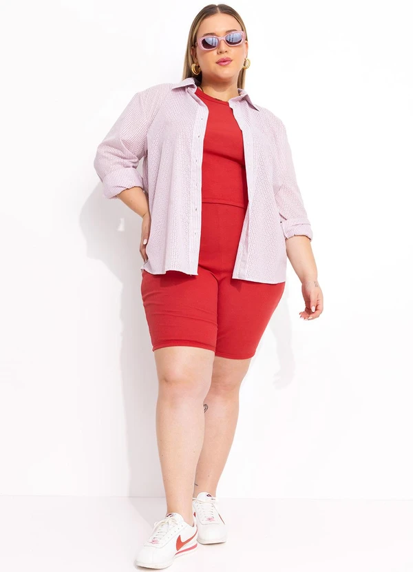 Marguerite - Regata Vermelha em Canelado 6