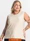 Secret Glam - Regata Viscose Plus Size Rosa - variação: Bege