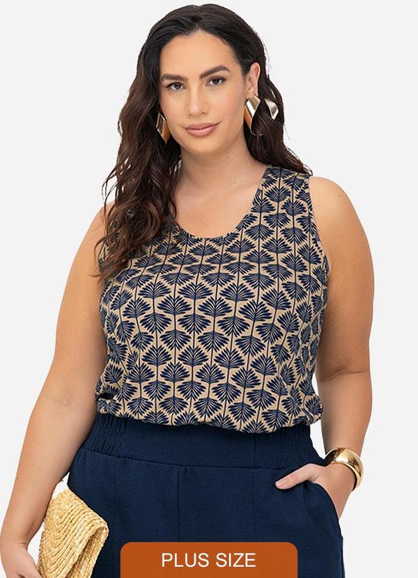 Secret Glam - Regata Viscose Plus Size Marrom