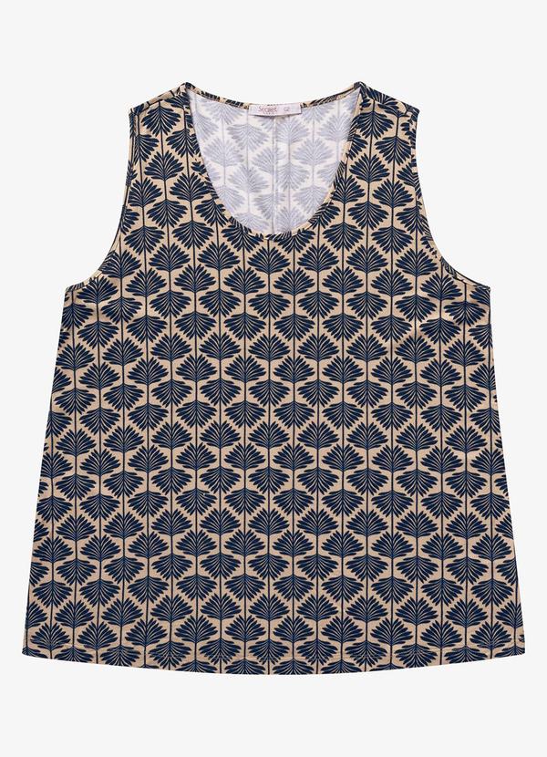 Secret Glam - Regata Viscose Plus Size Marrom 2