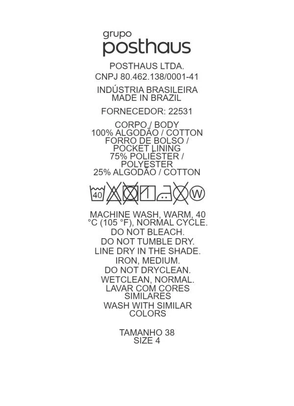 Quintess - Saia  Azul Escuro em Jeans 8