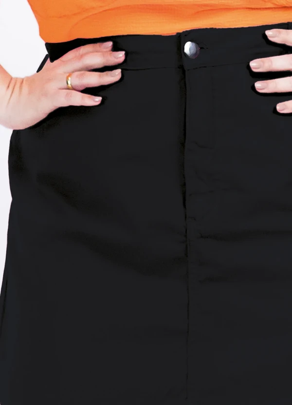 Marguerite - Saia Preta em Sarja 5