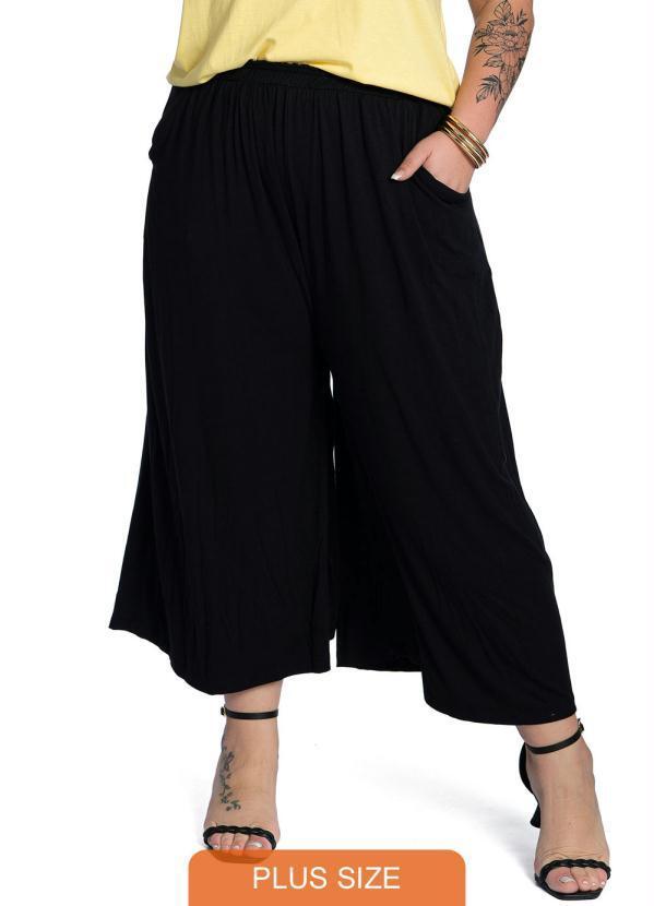 Miss Masy Plus - Calça Feminina Plus Size Sabrina Preto