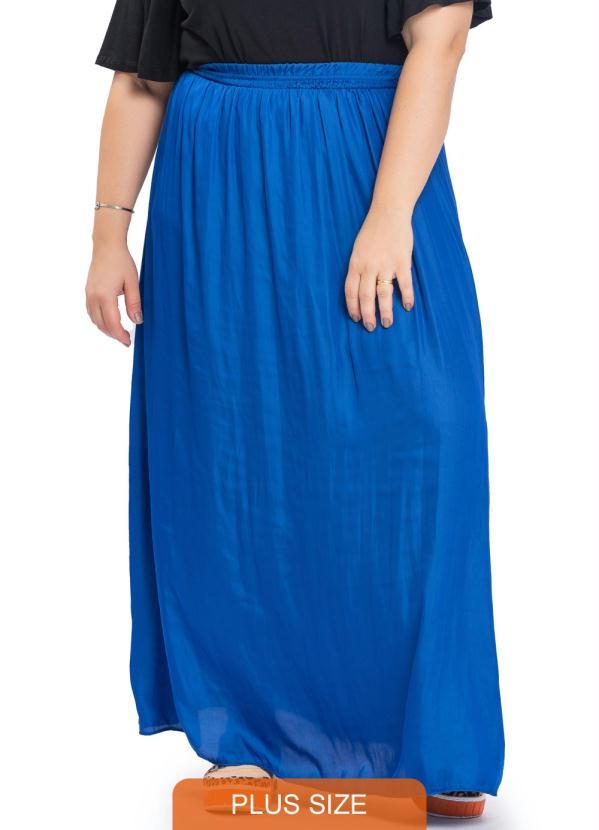 Miss Masy Plus - Saia Feminina Plus Size Melissa Azul