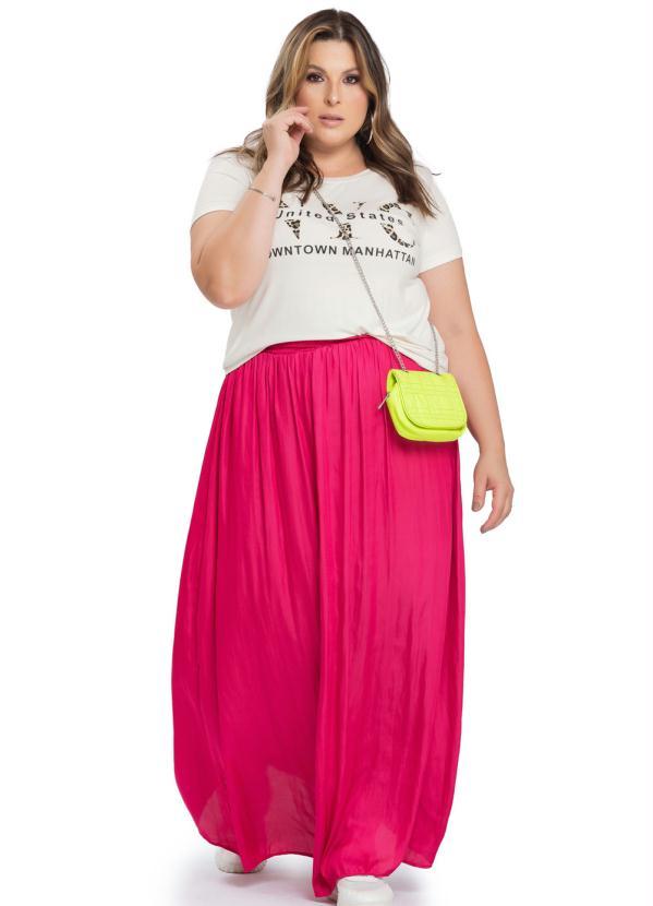 Miss Masy Plus - Saia Feminina Plus Size Melissa Pink 3
