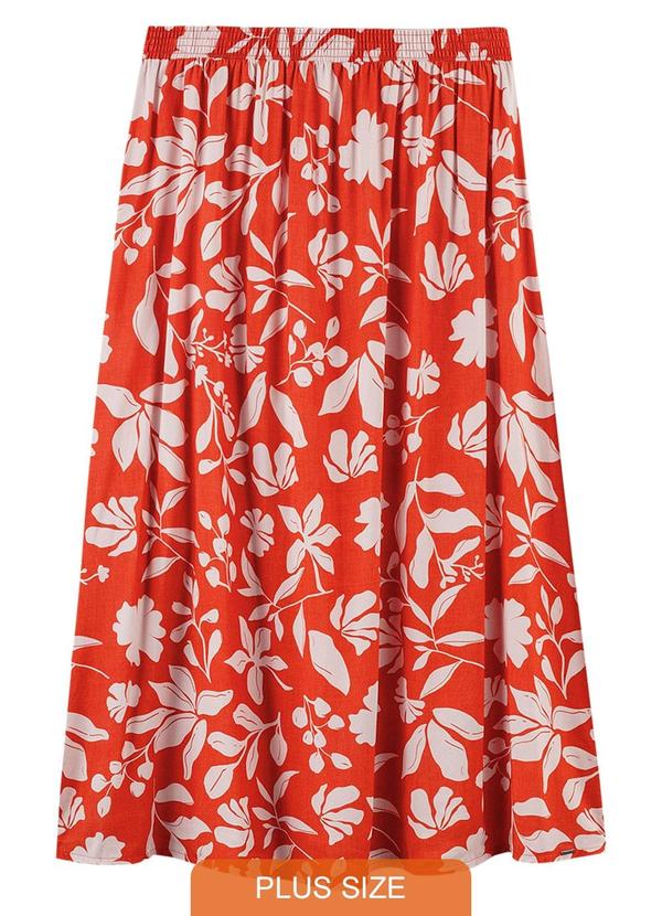 Rezzato - Saia Longa Fluida Adulto Plus Size Laranja