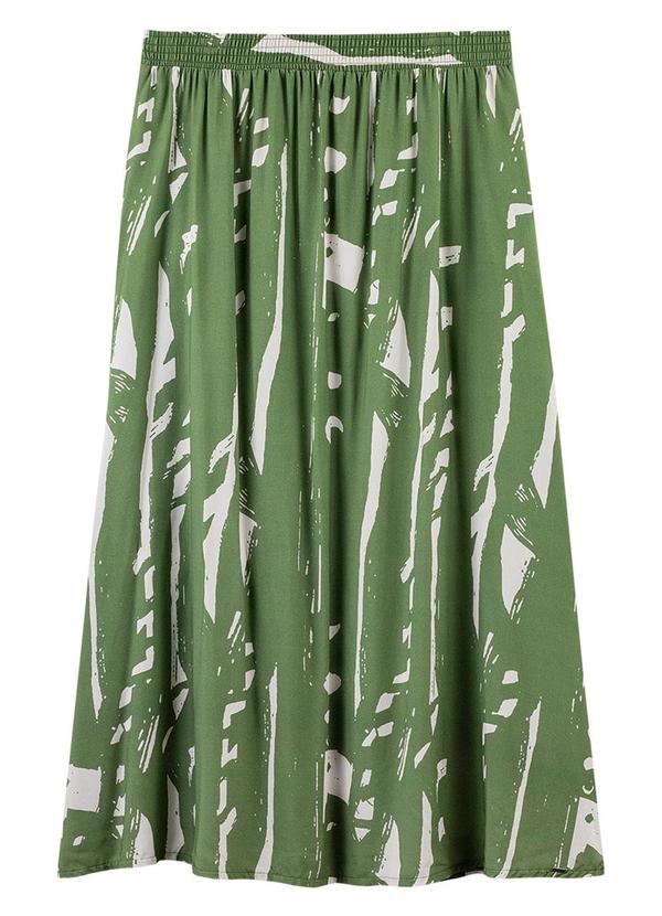 Rezzato - Saia Longa Fluida Adulto Plus Size Verde 3