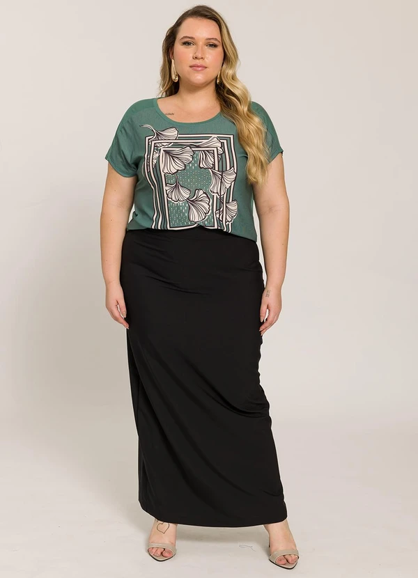 Lisamour - Saia Longa Lisa Preta 5