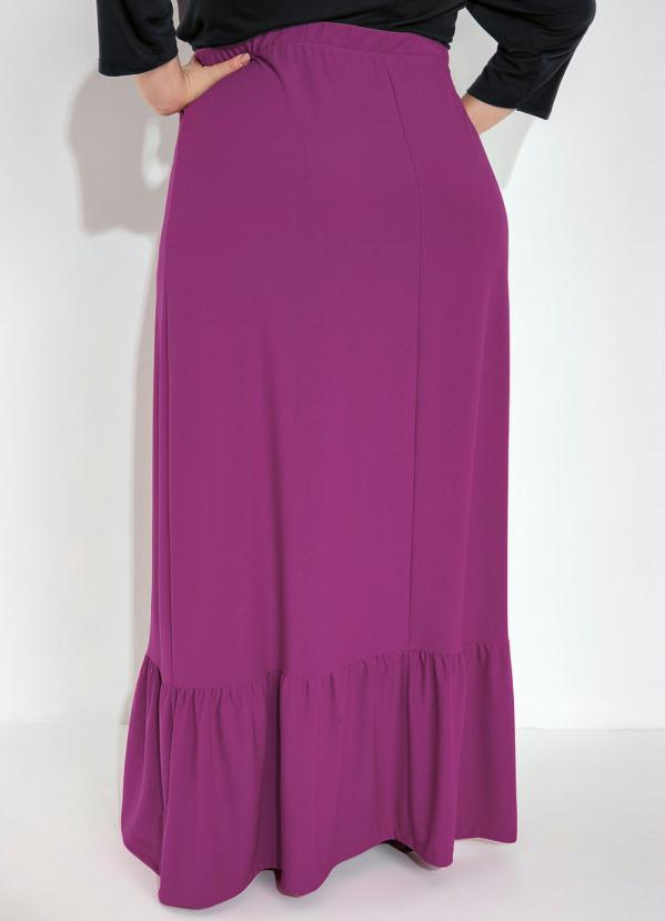 Mink - Saia Plus Size Pink com Babado 2