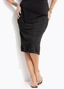 Saia Preto em Malha com Lurex