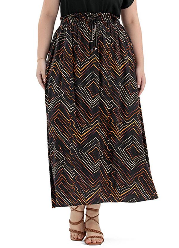 Rezzato - Saia Summer Wind Adulto Plus Size Feminino Preto