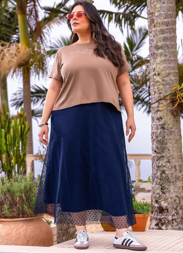 Marguerite - Saia Azul Marinho em Tule 10