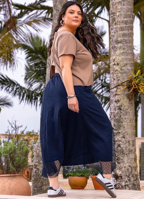 Marguerite - Saia Azul Marinho em Tule 11