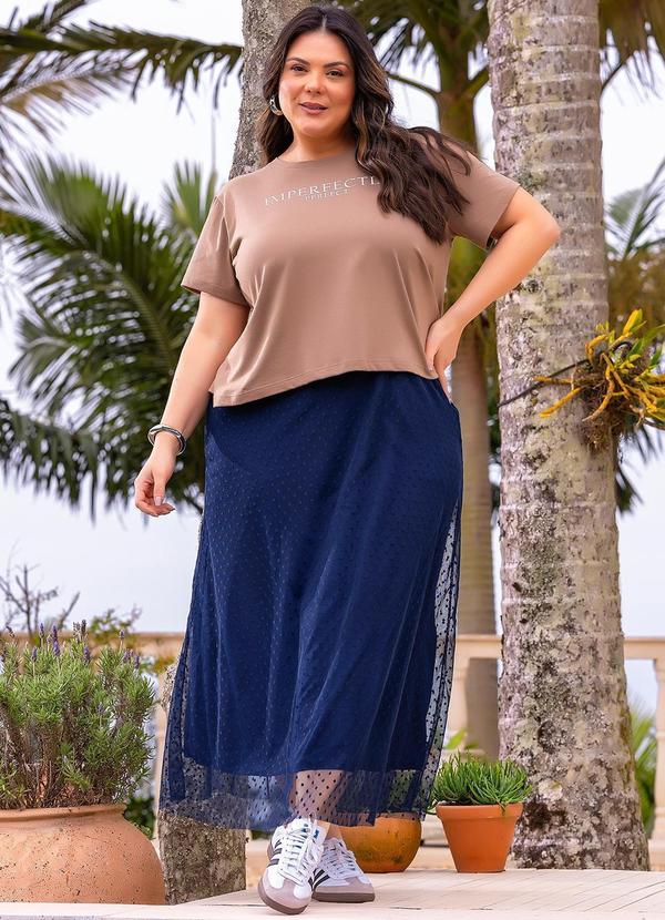 Marguerite - Saia Azul Marinho em Tule 12