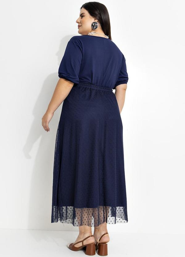 Marguerite - Saia Azul Marinho em Tule 4