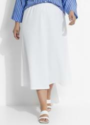 Saia Branca em Malha Texturizada