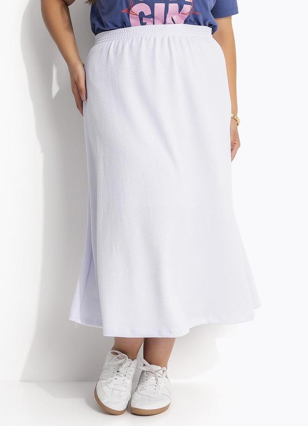 Saia (Branca) em Malha Texturizada