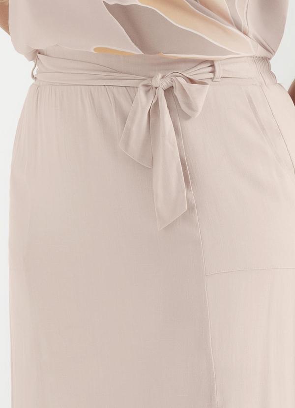 Cativa - Saia Feminina Midi Plus Size Off White 9