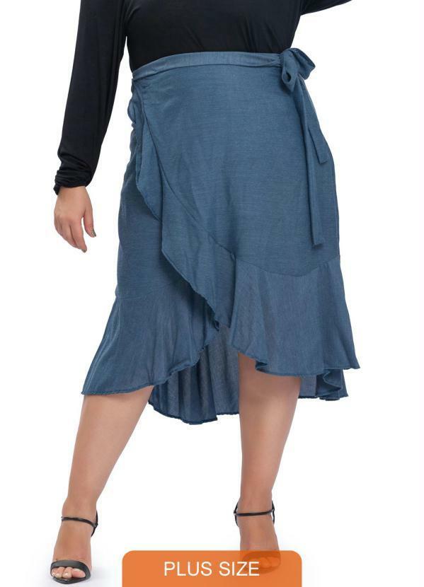 Miss Masy Plus - Saia Feminina Plus Size Helena Marinho