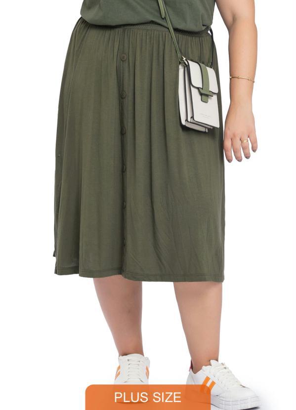 Miss Masy Plus - Saia Feminina Plus Size Suelly Verde