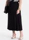 Secret Glam - Saia Feminina Super Midi Viscose Marrom - variação: Preto