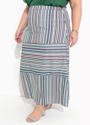 Saia (Listrada) Sereia com Recortes Plus Size