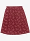 Secret Glam - Saia Midi Estampada Plus Size Vermelho - variação: Vermelho