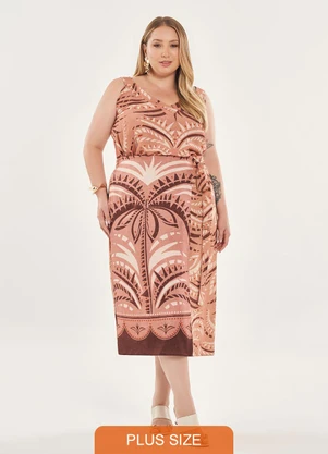 Lisamour - Saia Midi Estampada - LISAMOUR