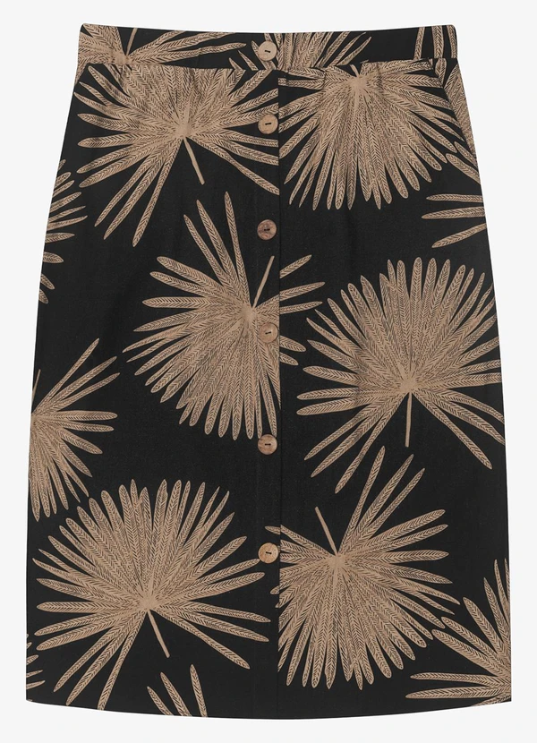 Secret Glam - Saia Midi Feminina Plus Size Preto 6