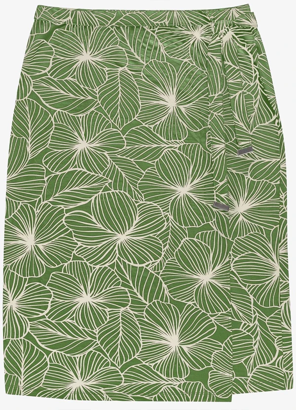 Secret Glam - Saia Midi Feminina Plus Size Verde