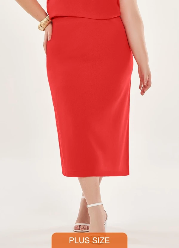 Lisamour - Saia Midi Lisa Vermelha 2