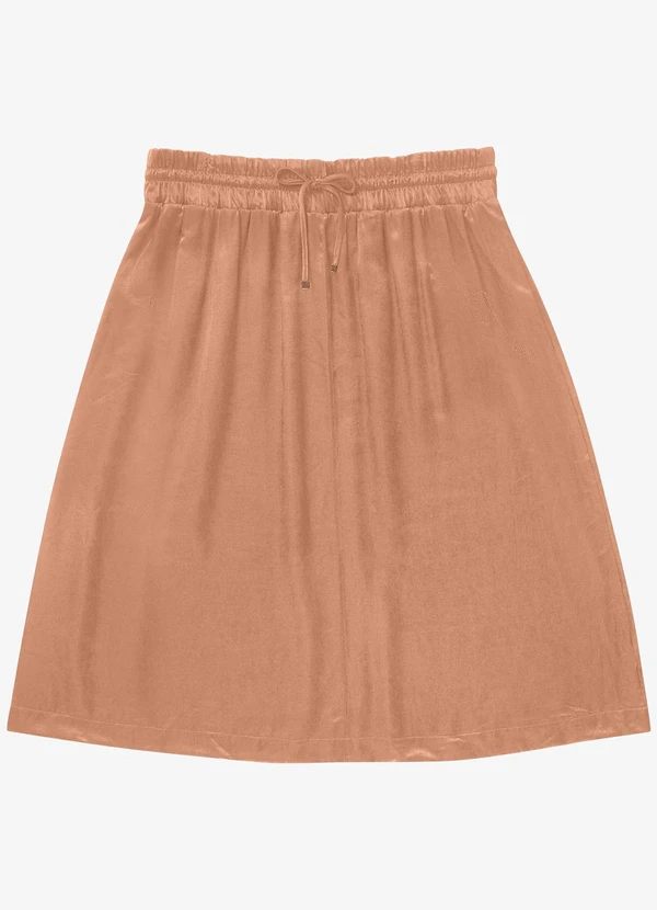 Secret Glam - Saia Midi Plus Size Marrom 5