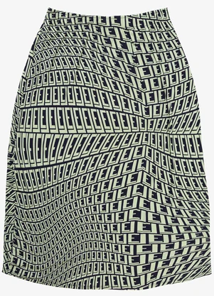 Infinita Cor - Saia Midi Plus Size Verde - INFINITA COR