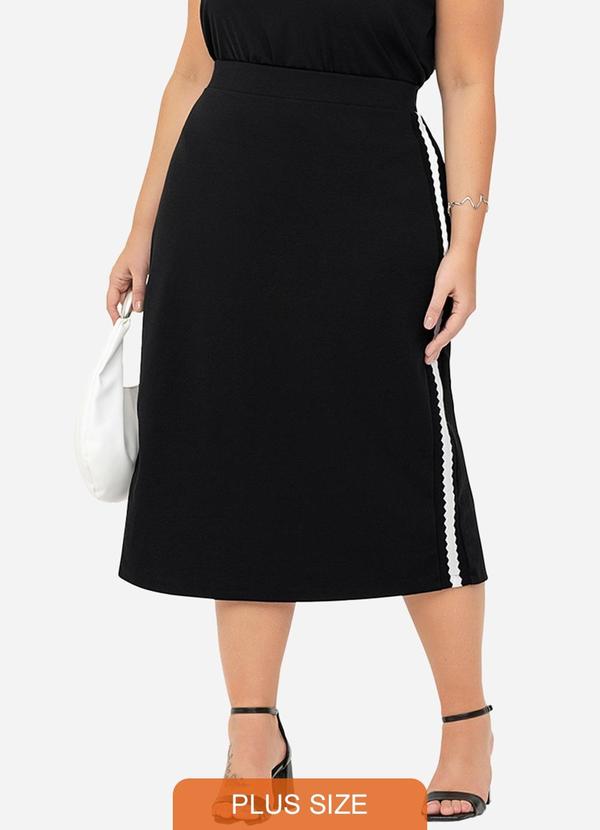 Secret Glam - Saia Midi Preto