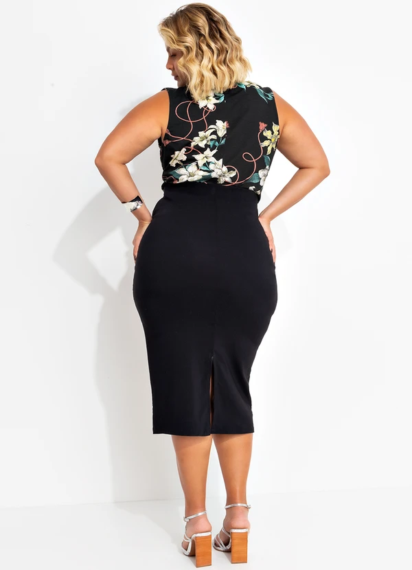 Marguerite - Saia Preta em Bengaline 5