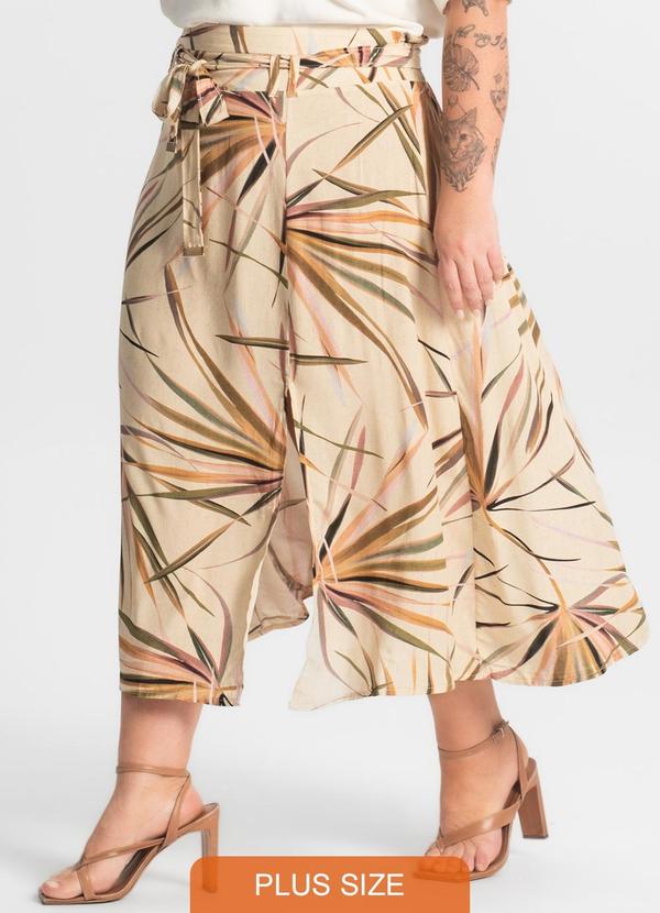 Secret Glam - Saia Super Midi Bege