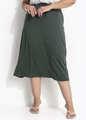 Saia (Verde) em Malha Suede