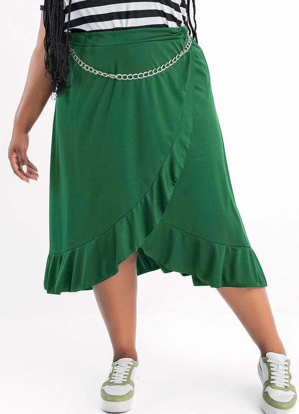 Marguerite - Saia Verde em Malha