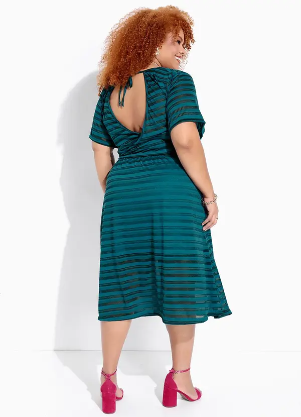 Marguerite - Saia Verde Escuro em Malha 4