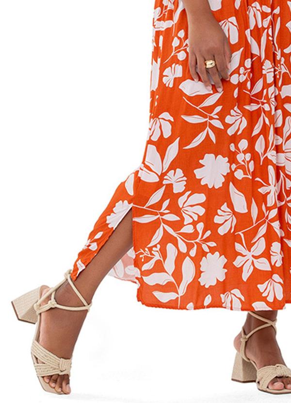 Rezzato - Vestido Ciganinha Adulto Plus Size Laranja 2