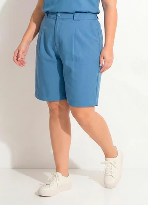 Marguerite - Bermuda Azul em Alfaiataria - MARGUERITE