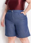 Bermuda (azul) em jeans leve