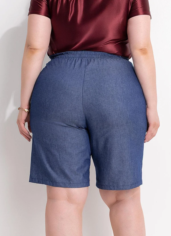 Marguerite - Bermuda Azul em Jeans Leve 2