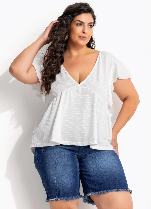 Marguerite - Bermuda Azul Escuro em Jeans com Elastano 9