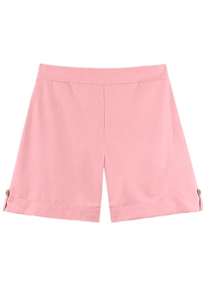 Outlet - Bermuda Beautiful Summer Plus Size Rosa  - OUTLET
