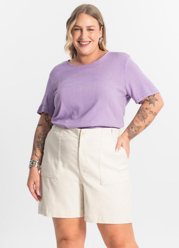 Secret Glam - Bermuda Feminina Bege 4